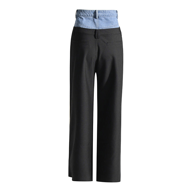 Adèle — Pantalón Sastre Ancho Negro — vista 2, IRANDRE