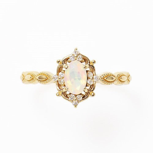 Élodie — Anillo Ópalo Natural Plata 925 — vista 3, IRANDRE