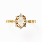 Élodie — Anillo Ópalo Natural Plata 925 — vista 3, IRANDRE