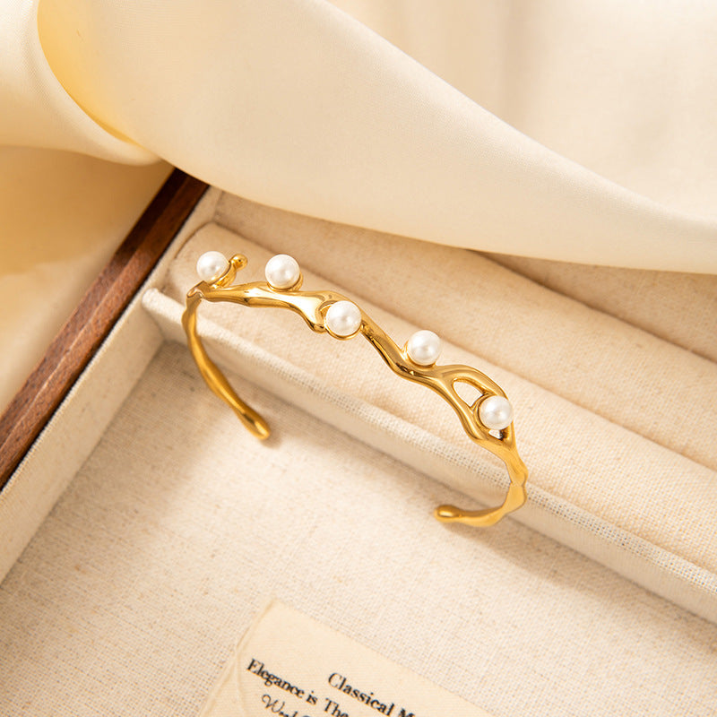 Ophélie — Brazalete Orgánico de Perlas · Imagen del proveedor