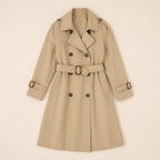 Adeline trench clásico atemporal — lay down premium