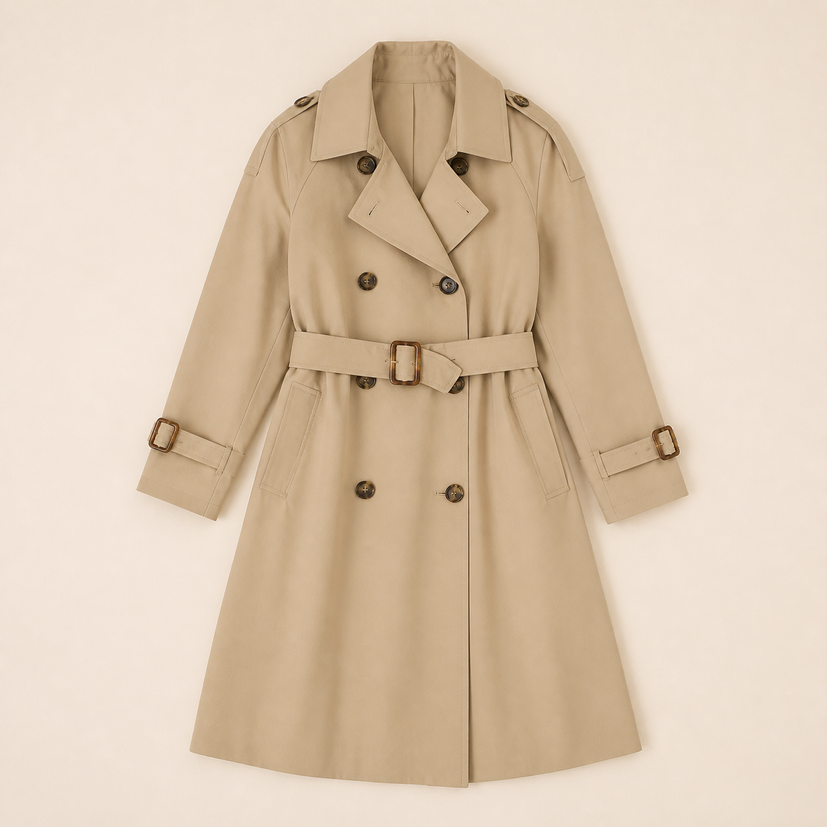 Adeline trench clásico atemporal — lay down premium