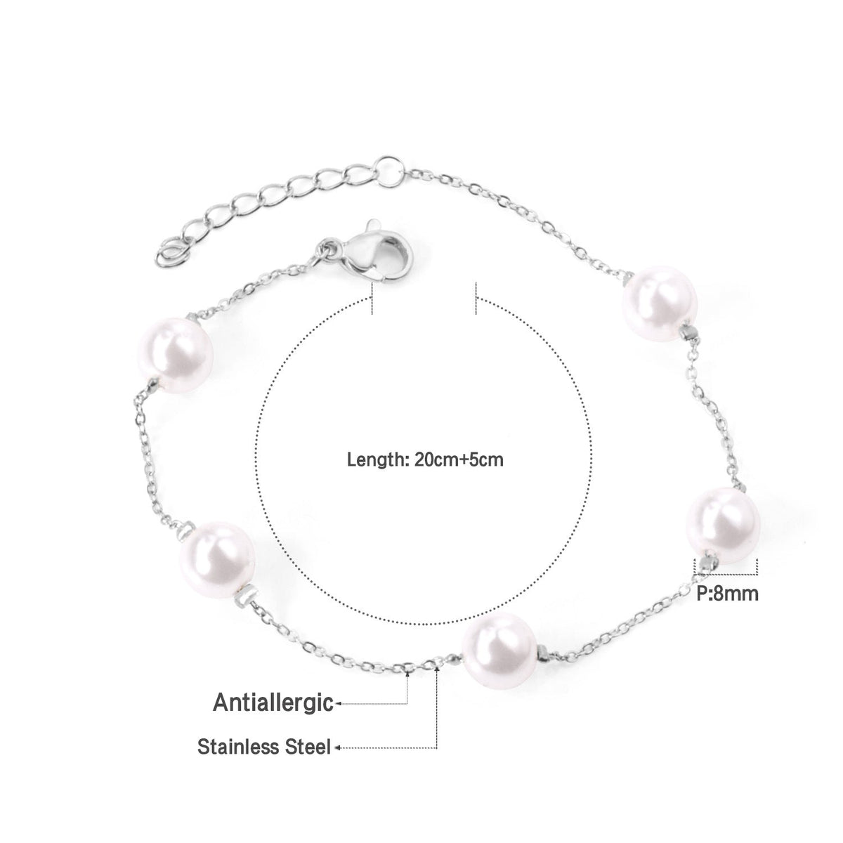 Alix — Pulsera de Perlas Doradas · Imagen del proveedor