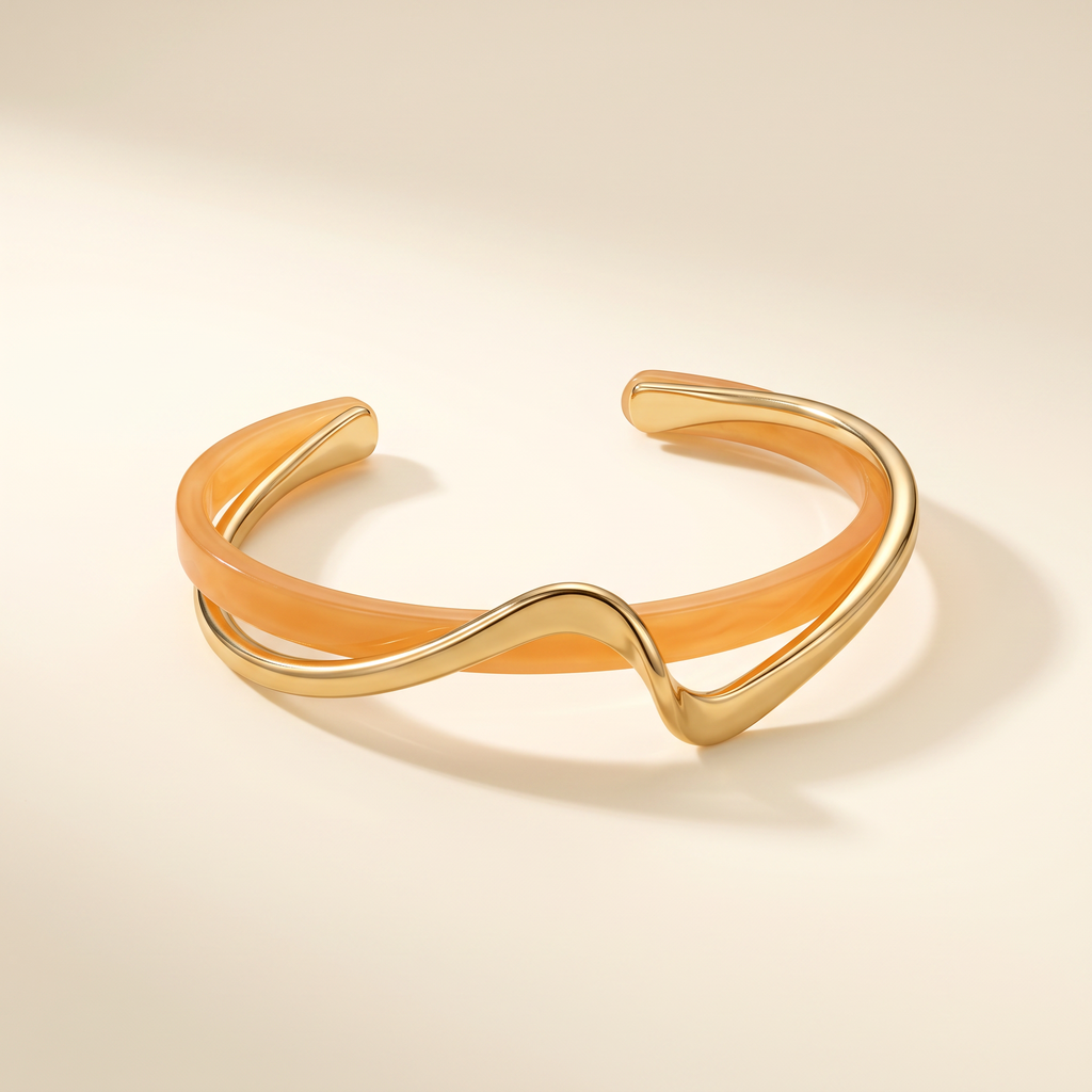 Sélène — Brazalete Cuff Doble Capa — vista 3, IRANDRE