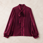 Ariane — Blusa de Gasa con Lazo · Lay Down Premium