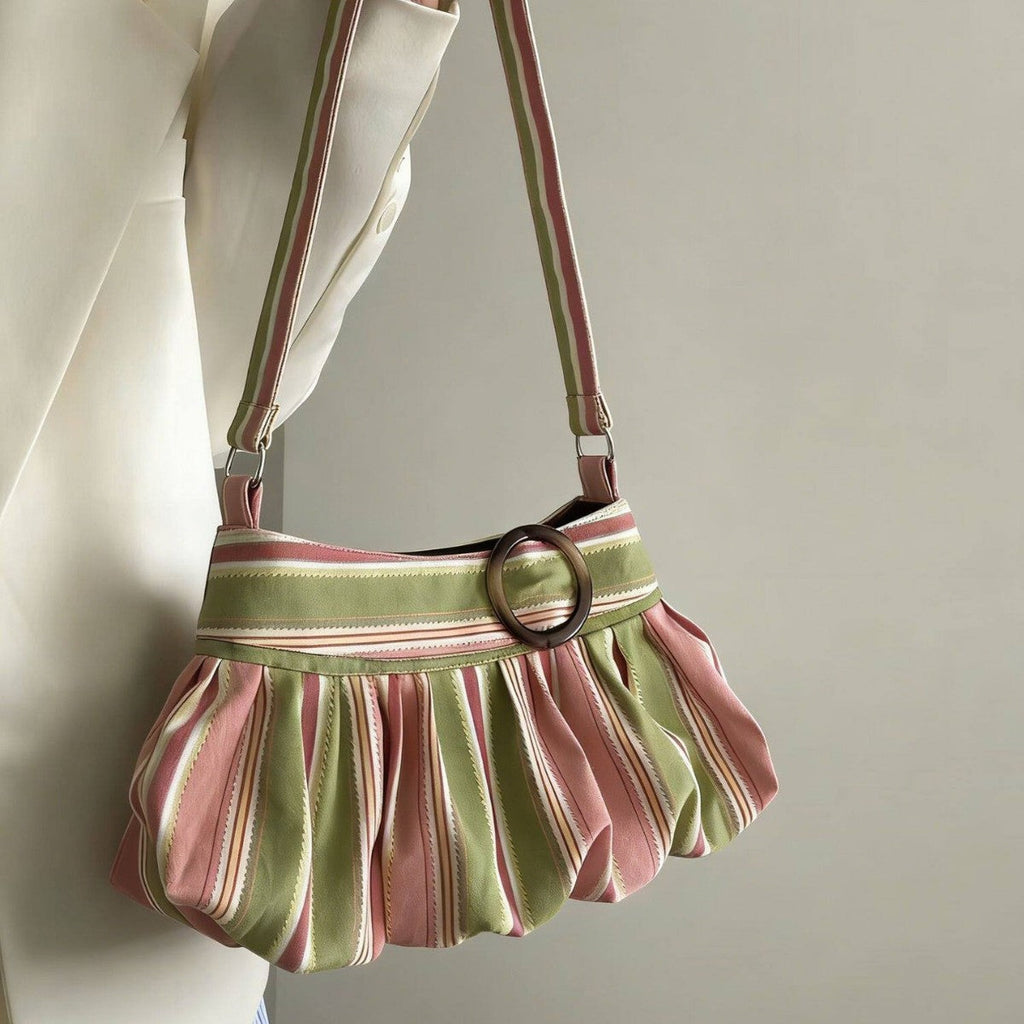 Mélisande — Bolso Plisado de Rayas · Imagen del proveedor