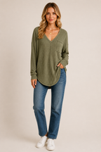 Verde militar — modelo con rostro visible