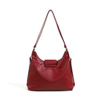Clarisse — Bolso Bandolera de Cuadros Granate