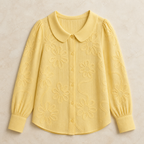 Dahlia — Camisa Jacquard Bordada · Lay Down Premium