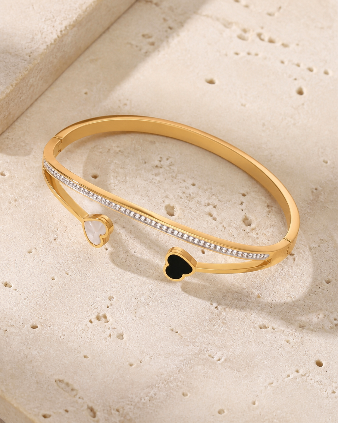 Élodie — Brazalete de Acero Dorado · Lay Down Premium