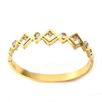 Soline — Brazalete Geométrico de Acero · Imagen del proveedor