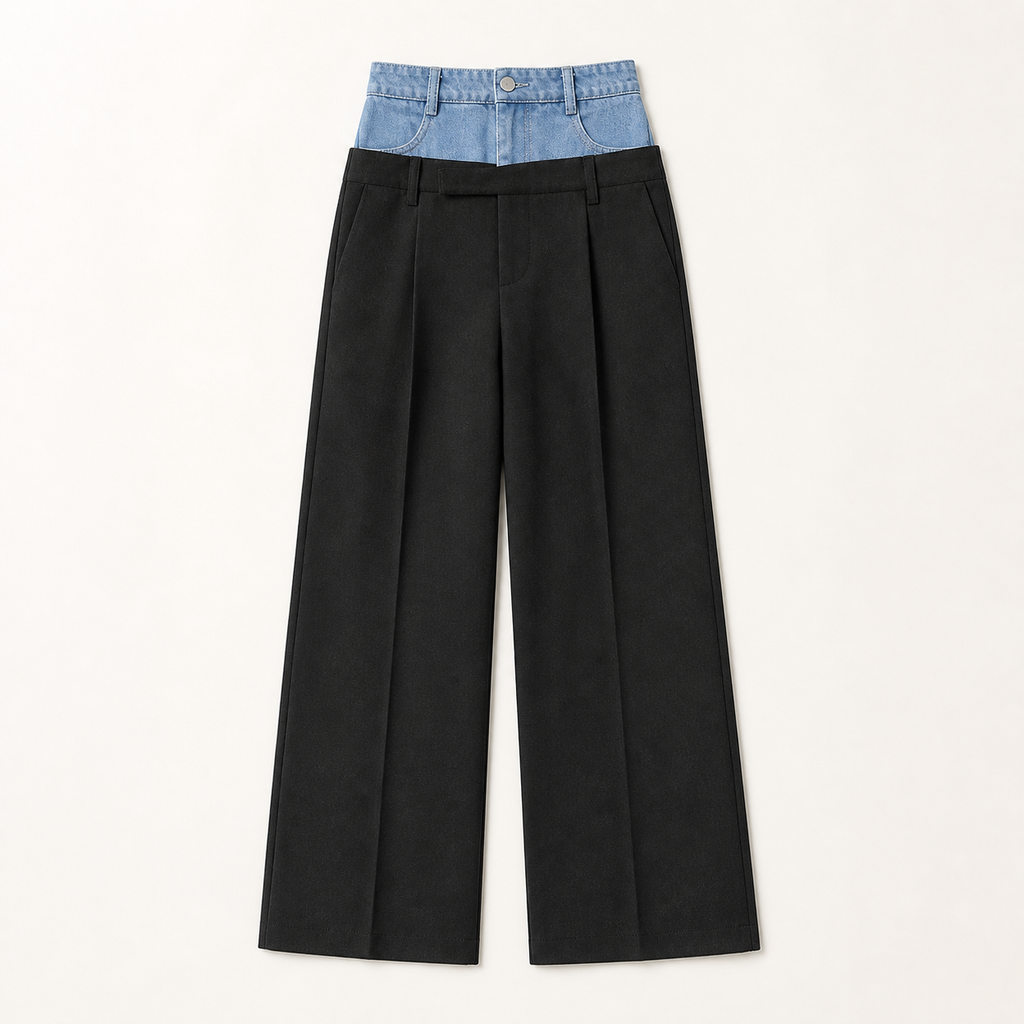 Adèle — Pantalón Sastre Ancho Negro — imagen principal, IRANDRE