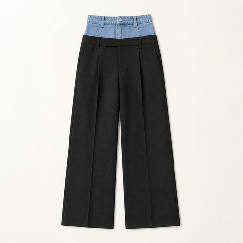 Adèle — Pantalón Sastre Ancho Negro — imagen principal, IRANDRE