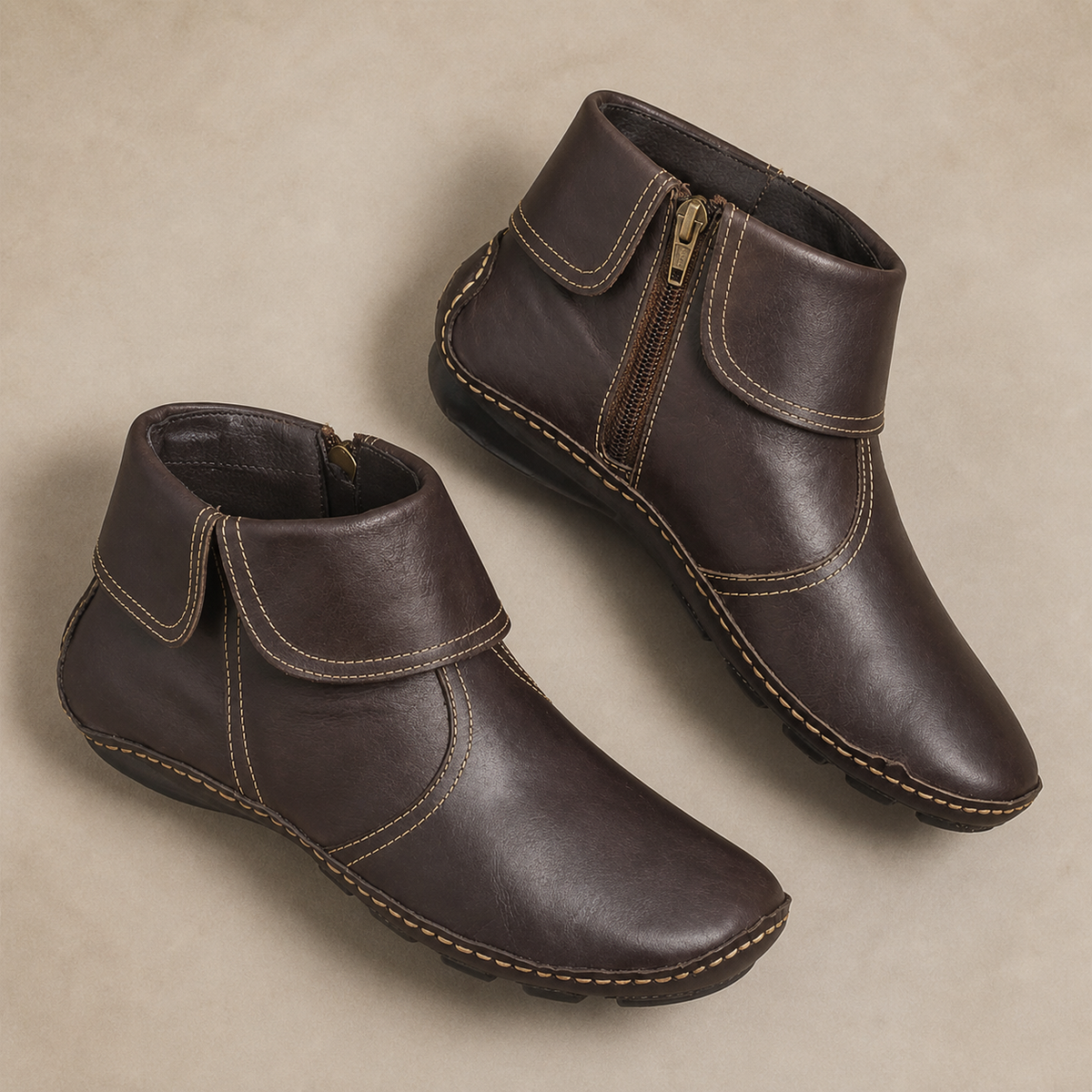 Margaux — Botines de Piel con Cremallera — imagen principal, IRANDRE