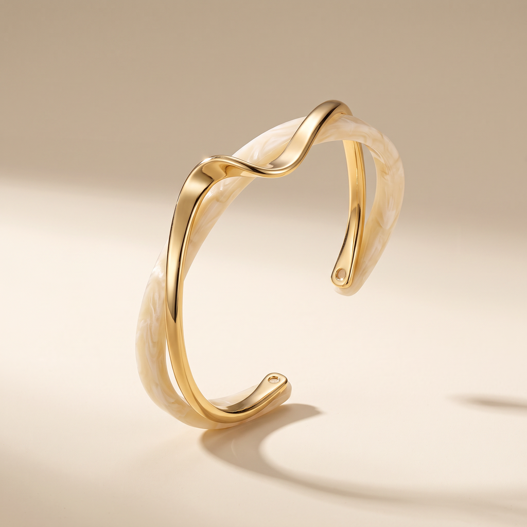 Sélène — Brazalete Cuff Doble Capa — vista 1, IRANDRE