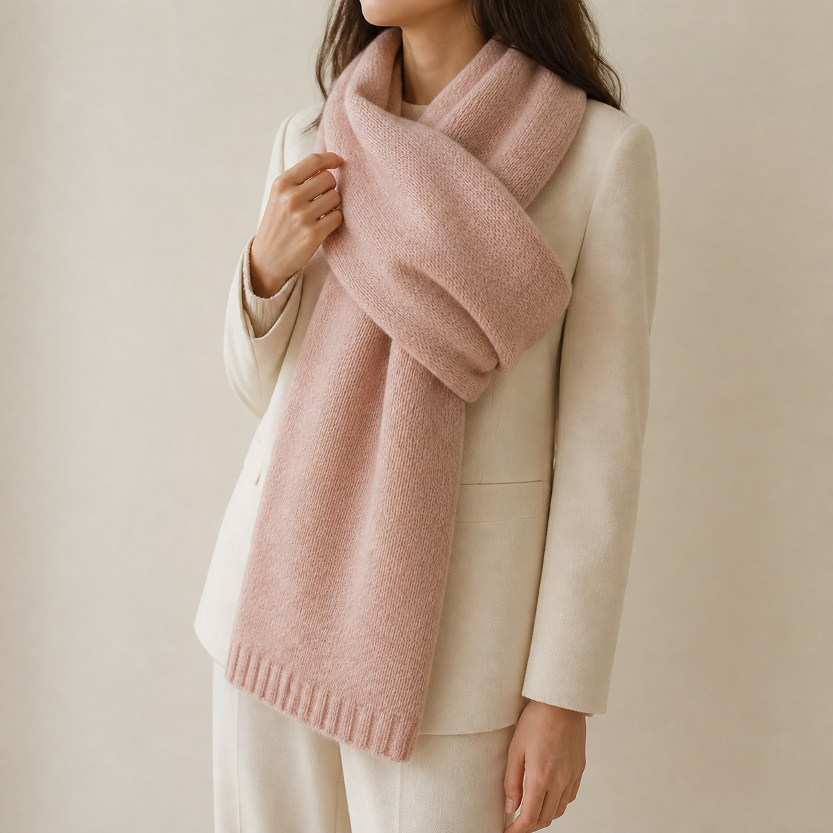 Odette — Chunky Cable-Knit Shawl