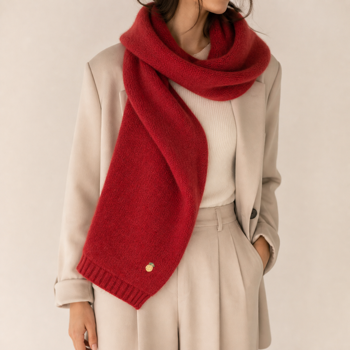 Odette — Chunky Cable-Knit Shawl