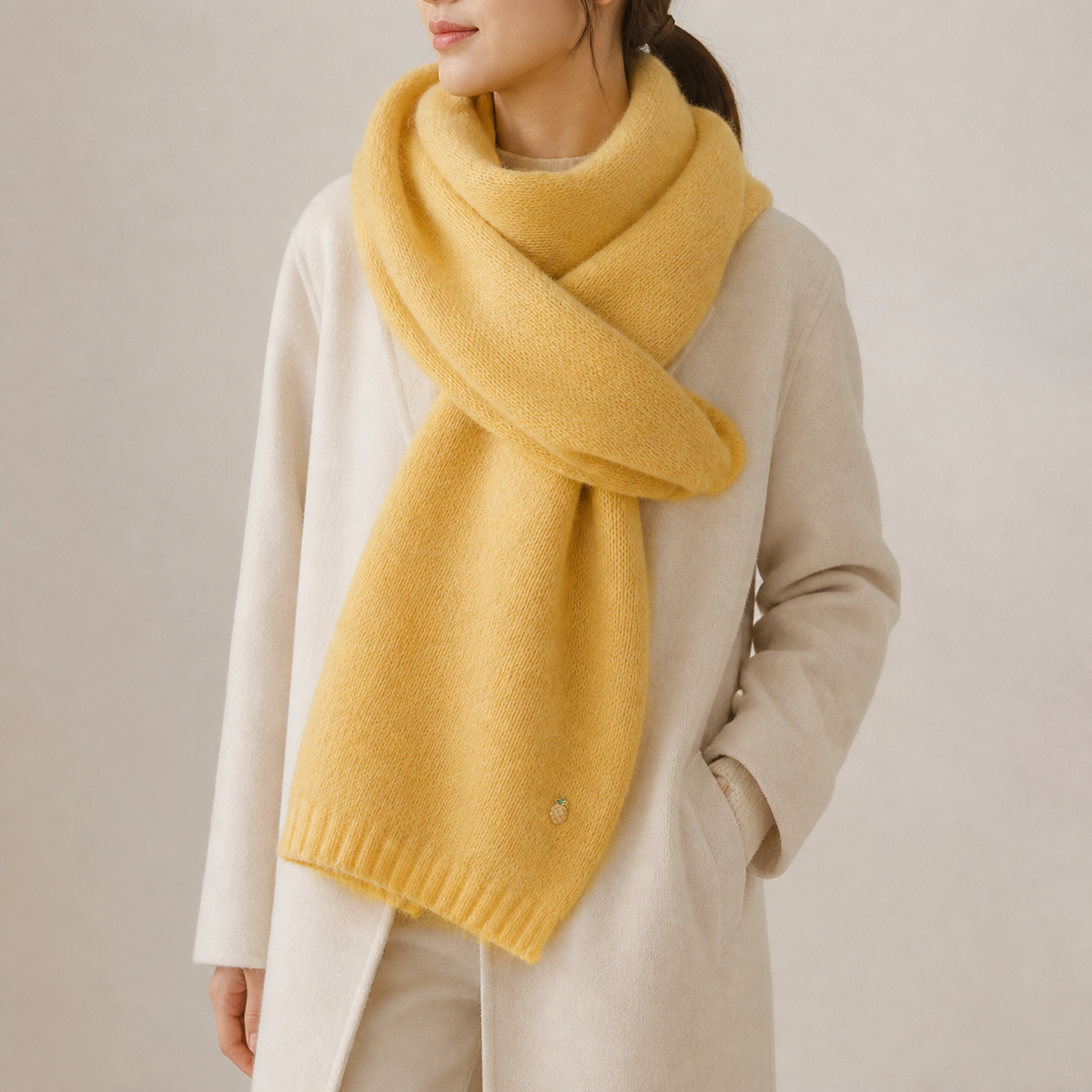 Odette — Chunky Cable-Knit Shawl