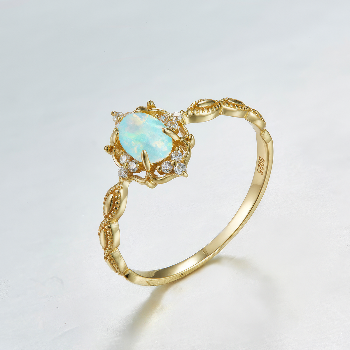 Élodie — Anillo Ópalo Natural Plata 925 — vista 1, IRANDRE