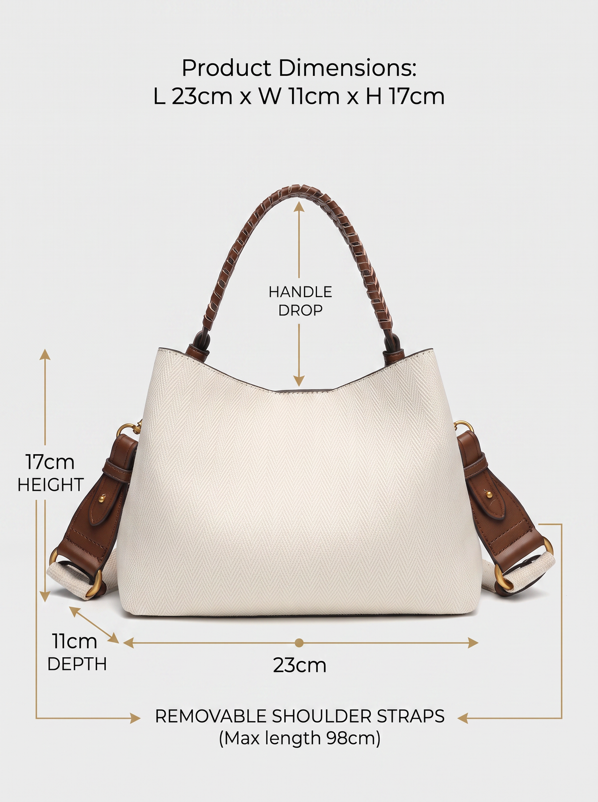 Riviera — Bolso Bucket de Rafia Tejida — vista 5, IRANDRE